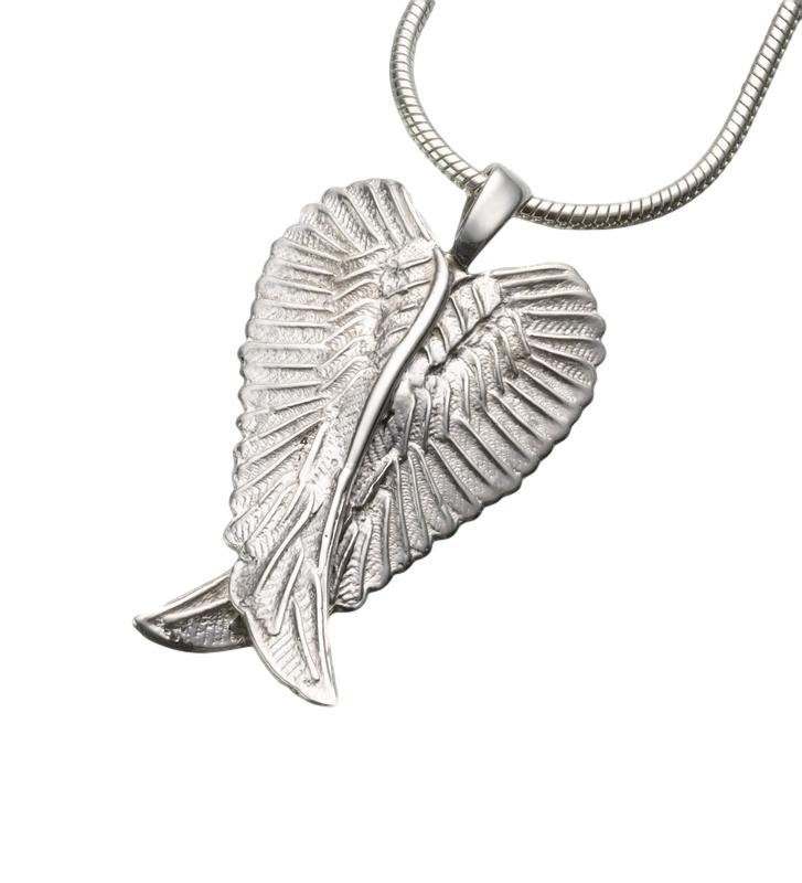 Sterling Silver Angel Wings Pendant (END OF LINE)