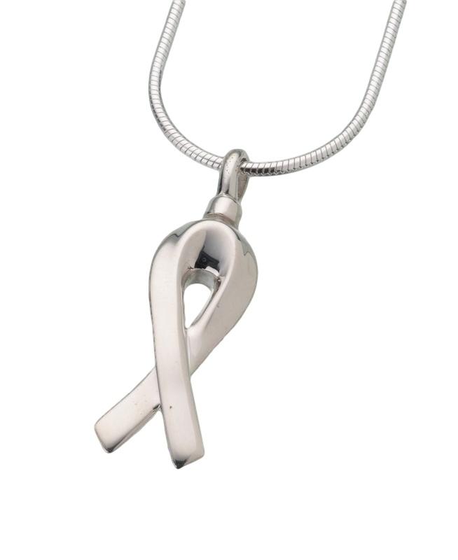 Gold Vermeil Remembrance Ribbon Pendant (END OF LINE)