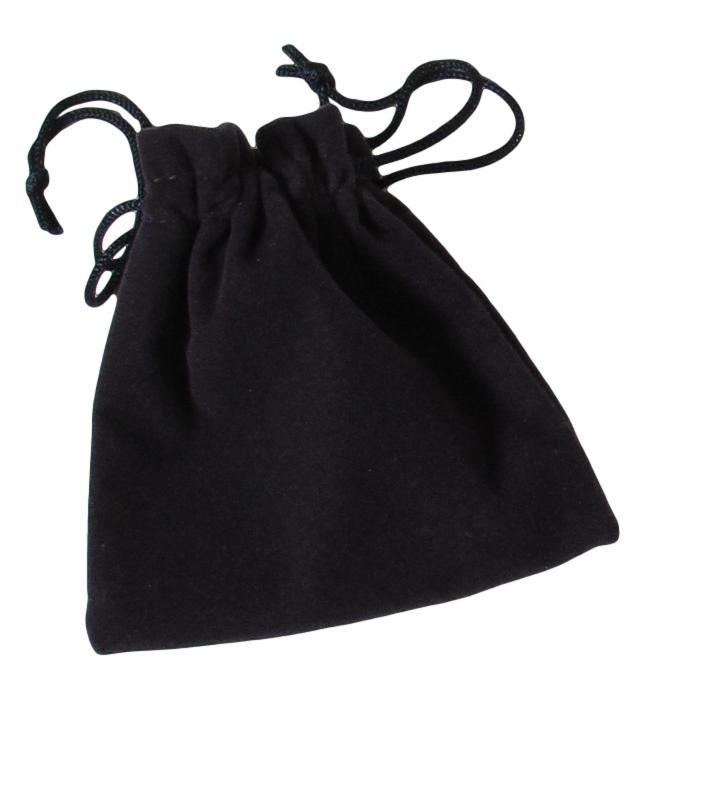 Suedette Jewellery Pouch (Navy) - Small