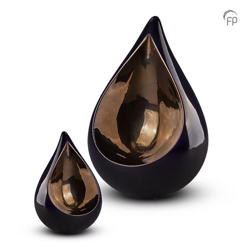 Ceramic Celest Urn (Cobalt Blue) - Small