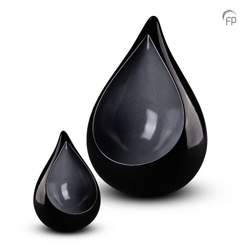 Ceramic Celest Urn (Black) - Small (END OF LINE)