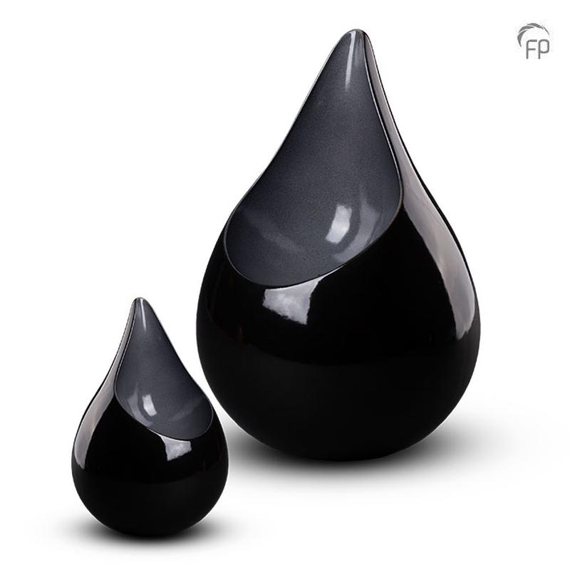 Ceramic Celest Urn (Black) - Small (END OF LINE)