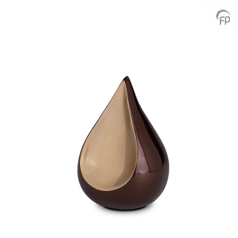 Metal Odyssee Urn (Brown / Gold) - Small (END OF LINE)