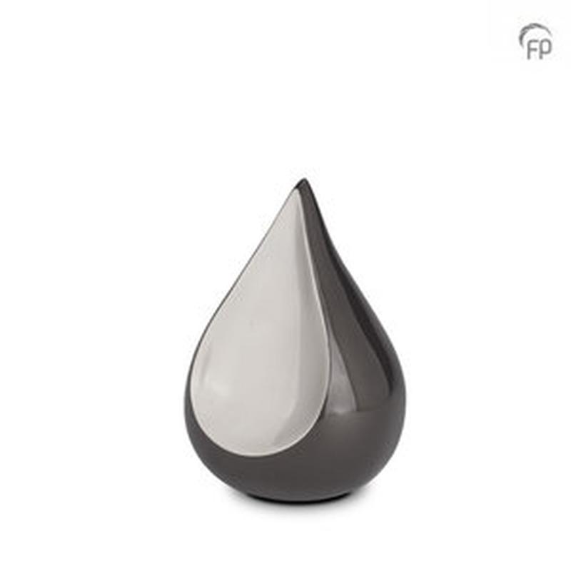 Metal Odyssee Urn (Black / Silver) - Small
