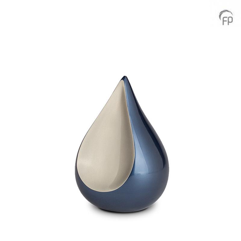 Metal Odyssee Urn (Blue / White) - Small