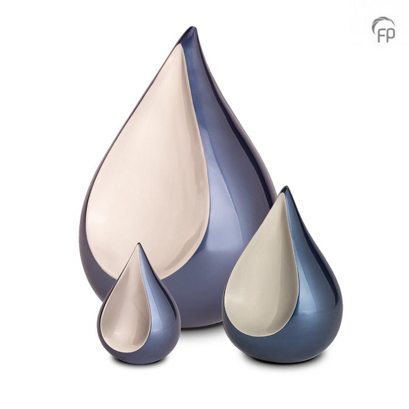 Metal Odyssee Urn (Blue / White) - Small