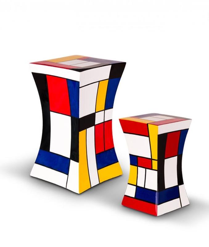 Fibreglass Lantern Design Urn (Multicolour) - Small (END OF LINE)