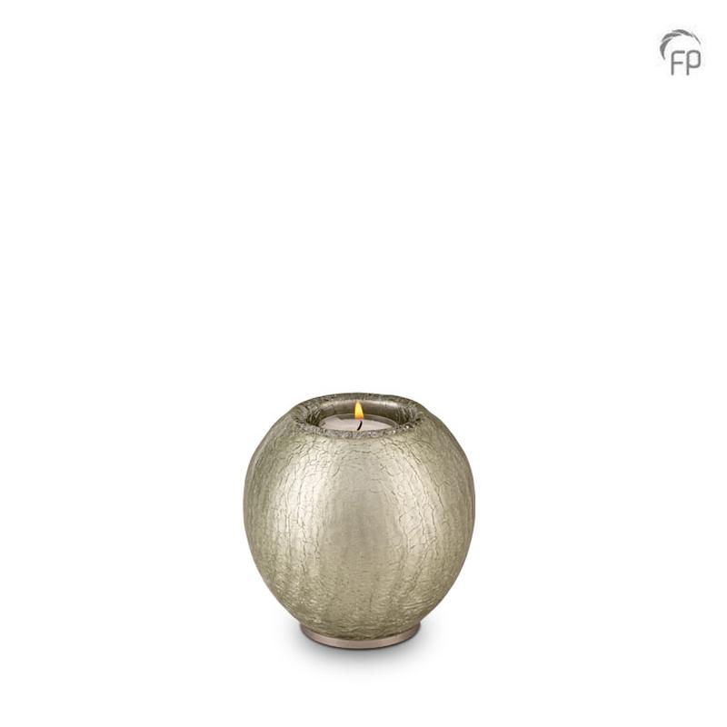 Crystal Round Candle Holder (Silver) - Keepsake 