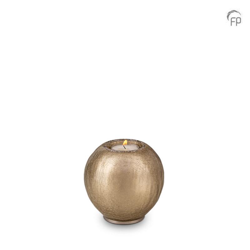 Crystal Round Candle Holder (Bronze) - Keepsake 