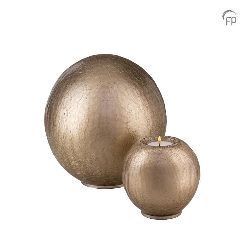 Crystal Round Candle Holder (Bronze) - Keepsake 