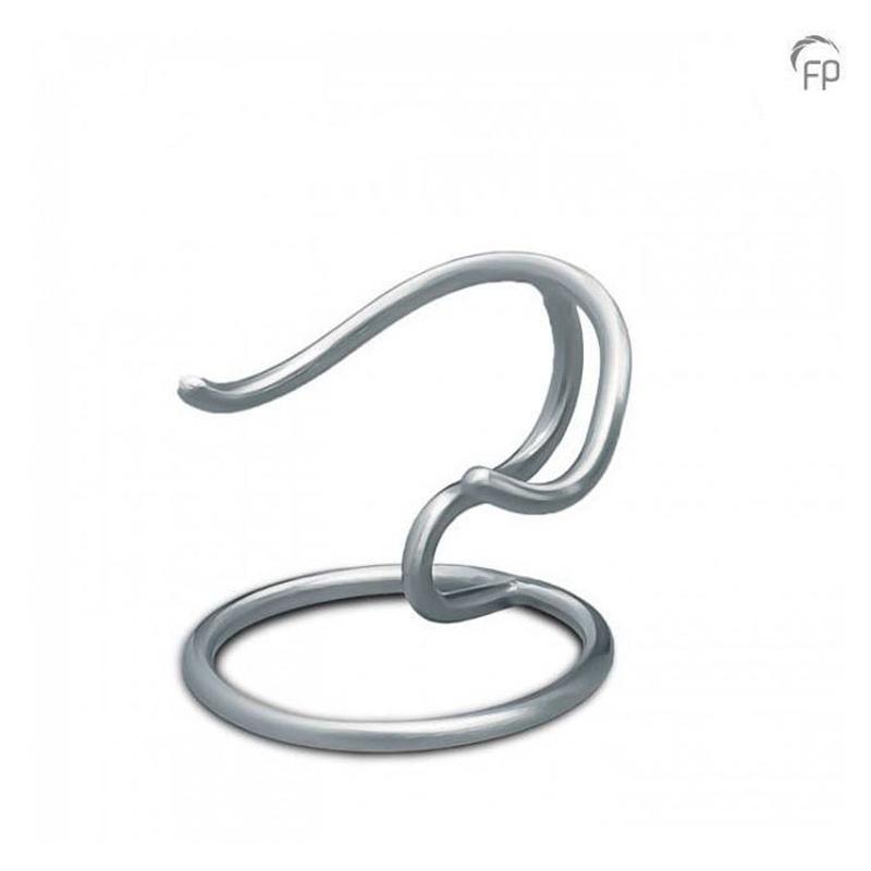 Metal Heart Keepsake Stand (Silver)
