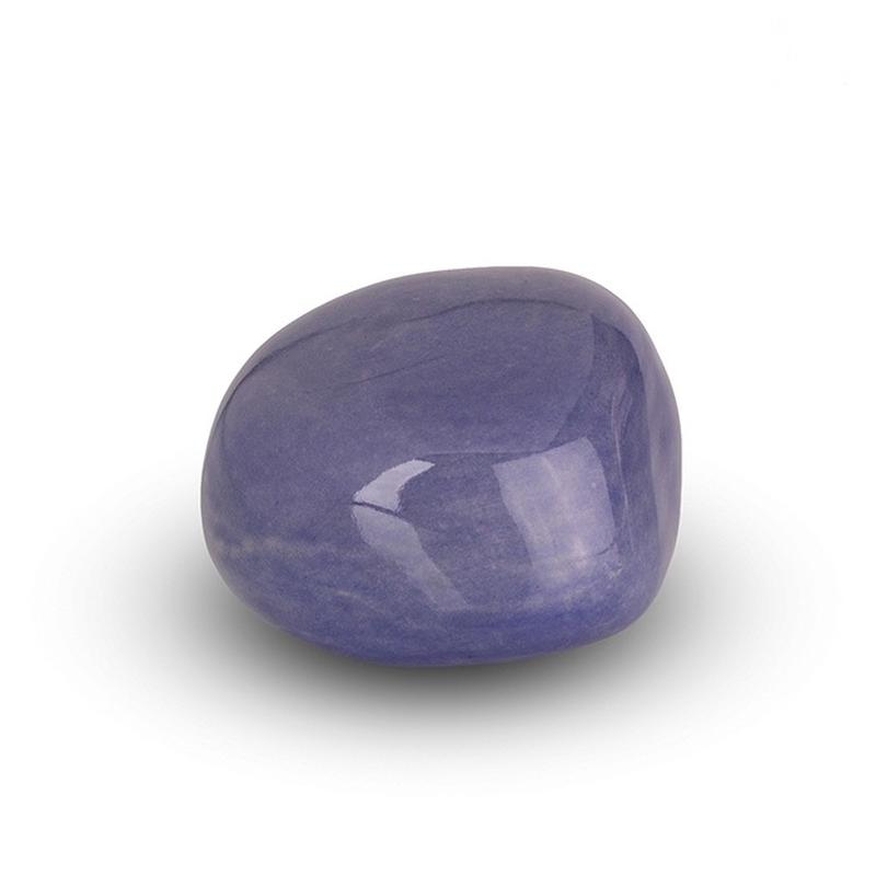 Ceramic Cuddle Stone (Light Blue, High Shine) - Keepsake