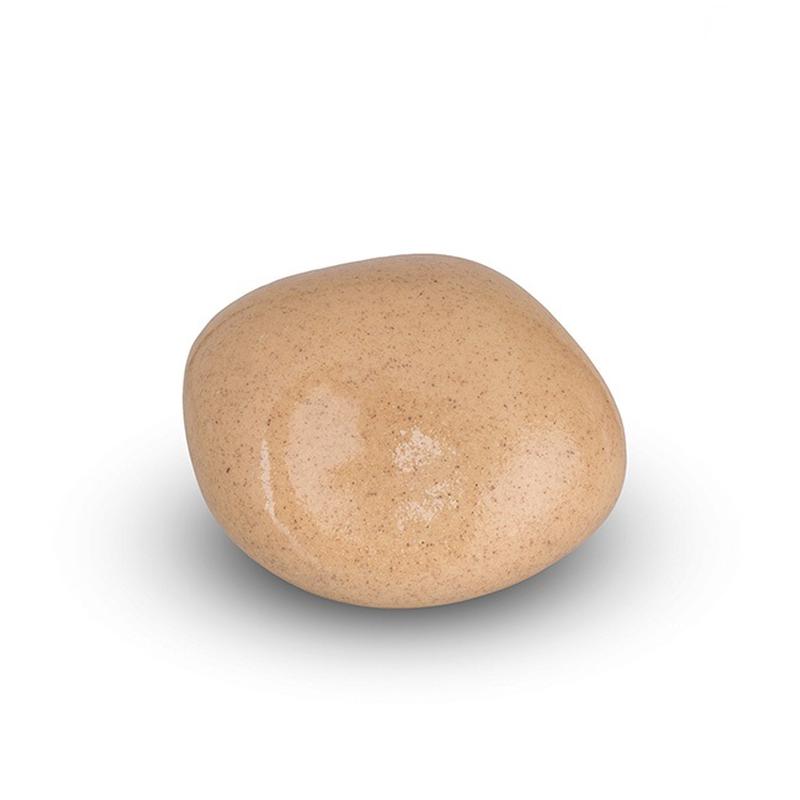 Ceramic Cuddle Stone (Sand, High Shine) - Keepsake