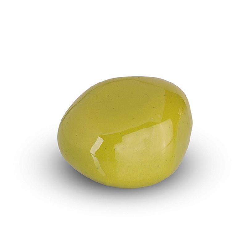 Ceramic Cuddle Stone (Apple Green, High Shine) - Keepsake