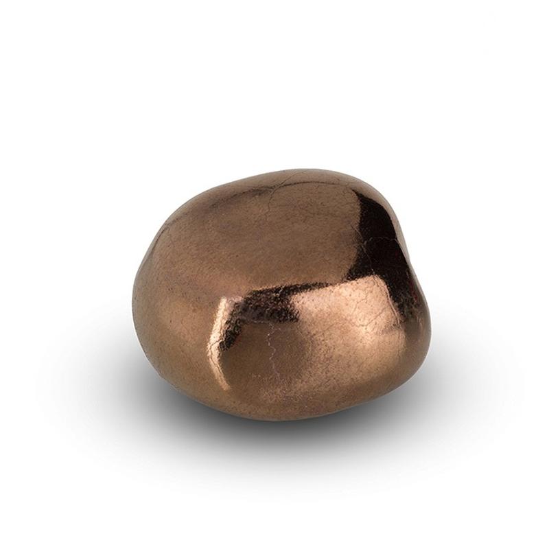 Ceramic Cuddle Stone (Bronze / Gold, High Shine) - Keepsake