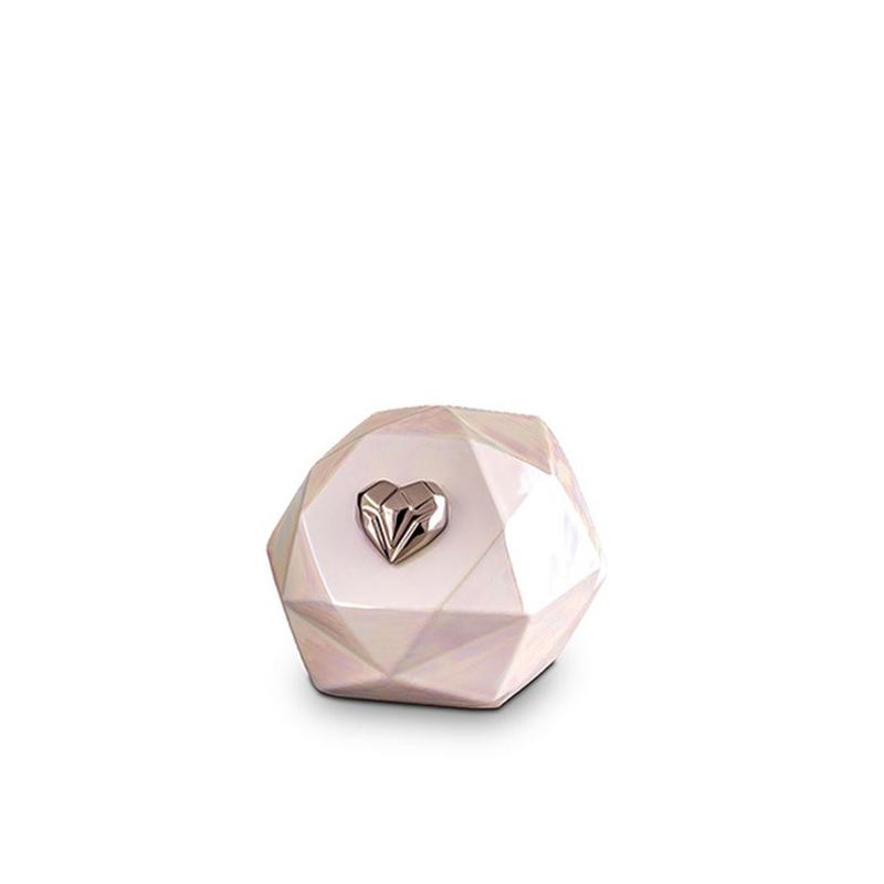 Ceramic Multi-Faceted Urn (Pearl) - Medium (END OF LINE)