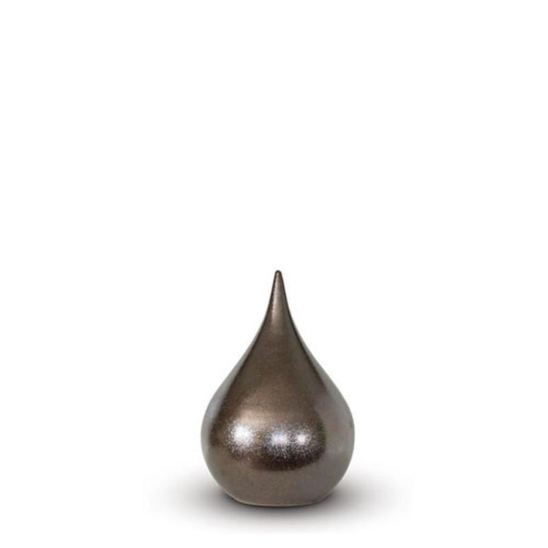 Ceramic Teardrop Urn (Bronze) - Keepsake