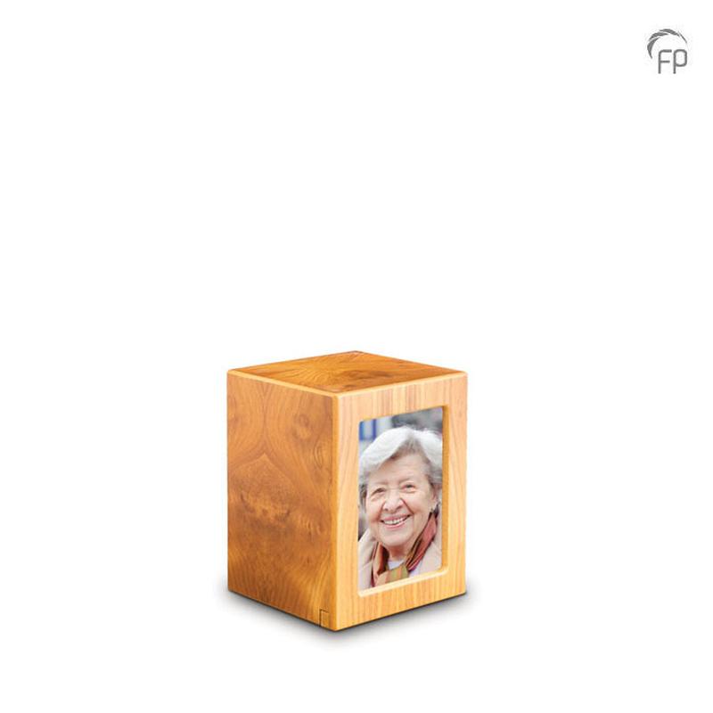 MDF Photo Urn (Light Wood) - Medium