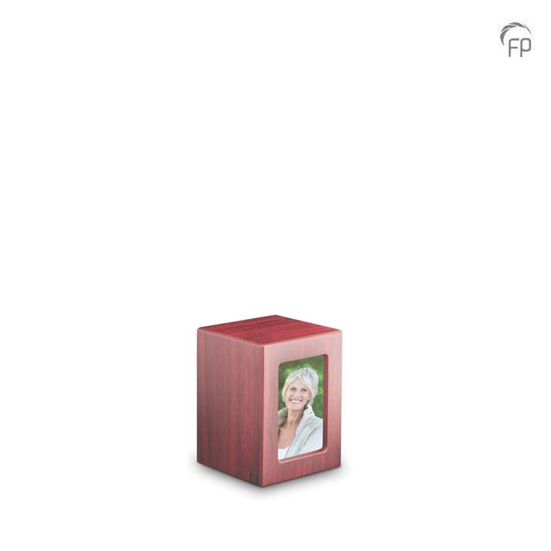 MDF Photo Urn (Dark Wood) - Small