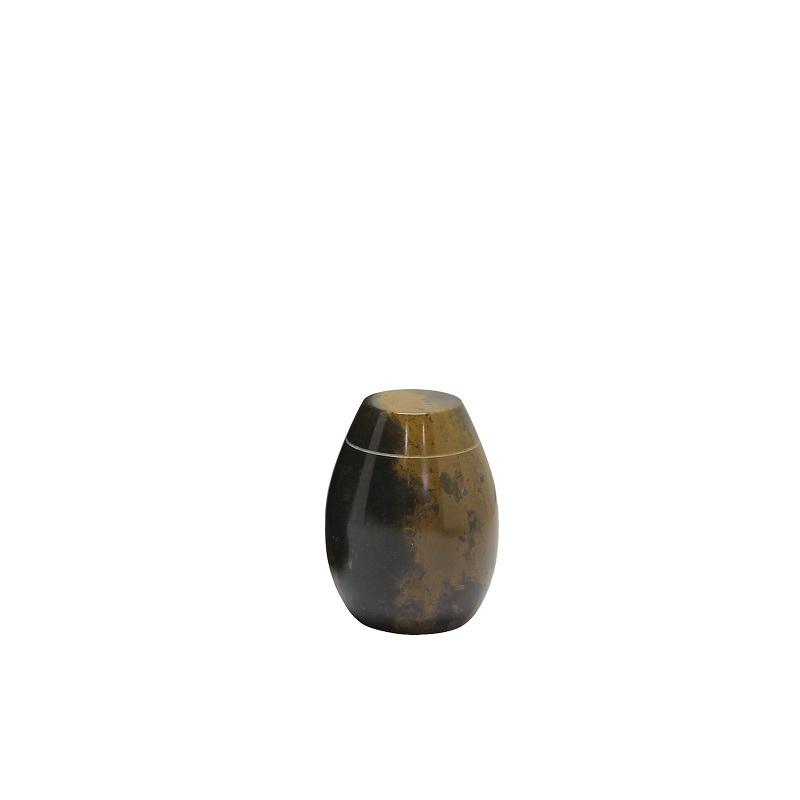 Marble Urn (Black with Burnt Orange) - Keepsake