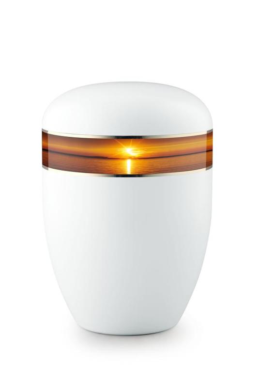 Arboform Sunset Border Urn (White) - XL Adult