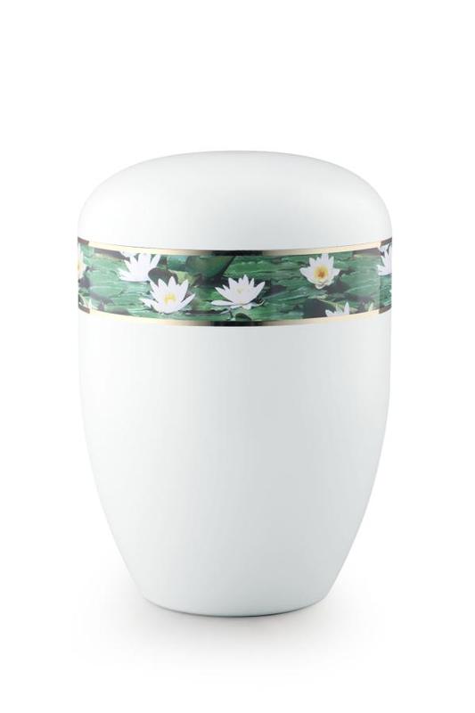 Arboform Water Lily Border Urn (White) - XL Adult