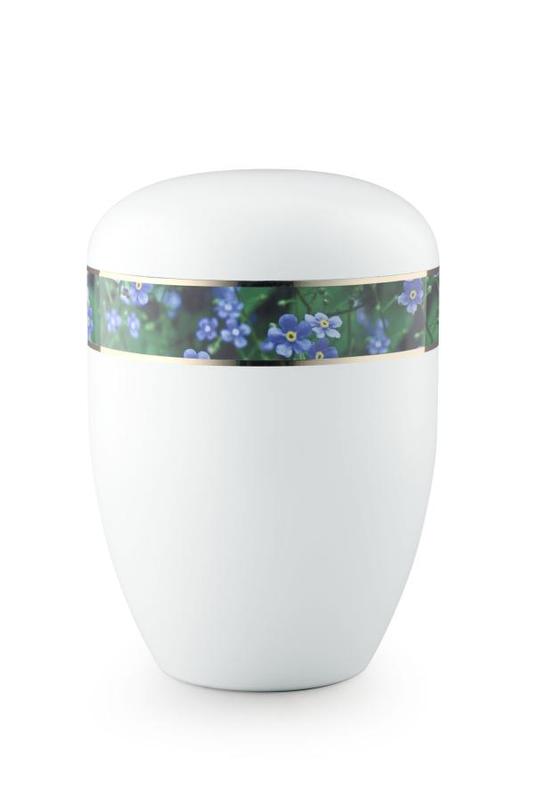 Arboform Forget-Me-Not Border Urn (White) - XL Adult