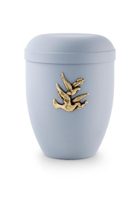 Arboform Brass Birds Urn (Pale Blue) - XL Adult
