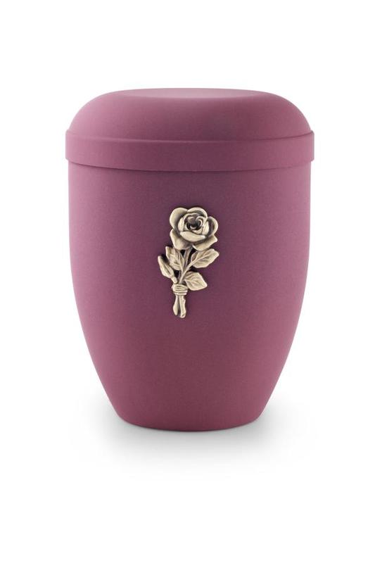 Arboform Brass Rose Urn (Dark Pink) - XL Adult