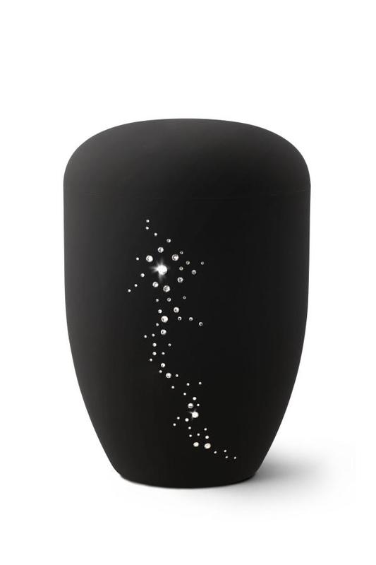 Arboform Crystal Shooting Star Urn (Black) - XL Adult
