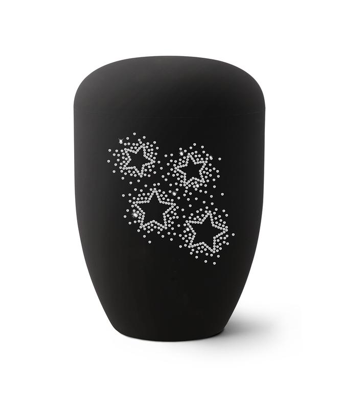 Arboform Crystal Starry Sky Urn (Black) - XL Adult