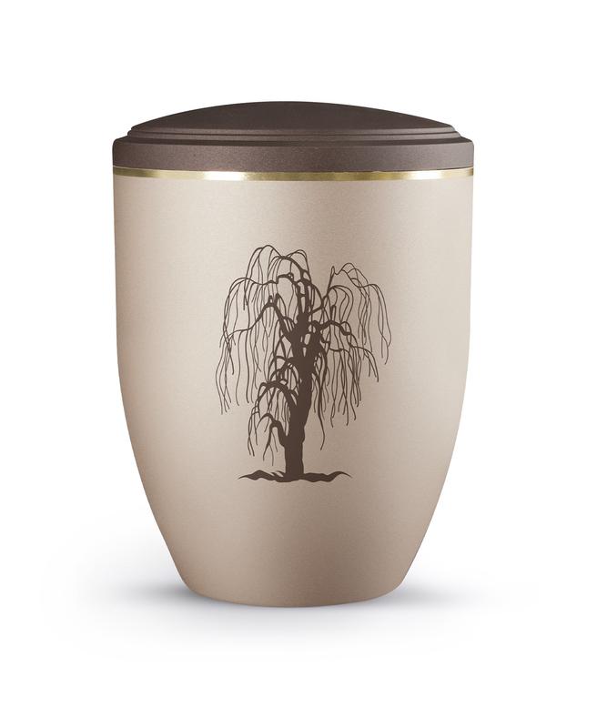 Arboform Weeping Willow Urn (Champagne) - XL Adult