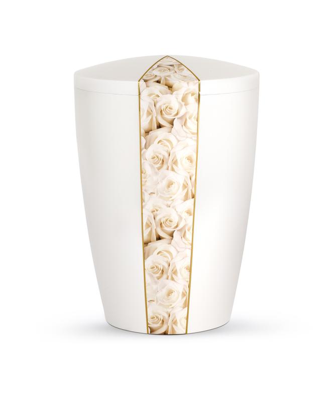 Arboform Natura Cream Rose Urn (Pearl) - XL Adult