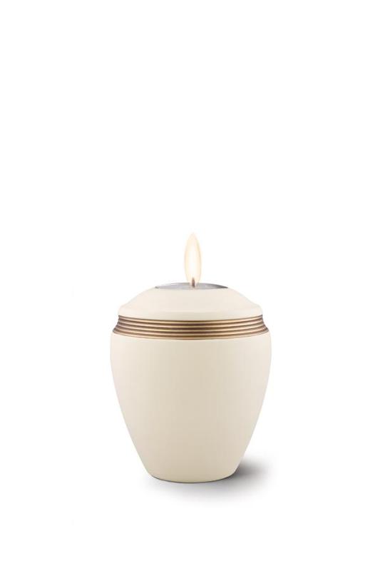 Ceramic Colour Line Candle Holder (Cream) – Keepsake
