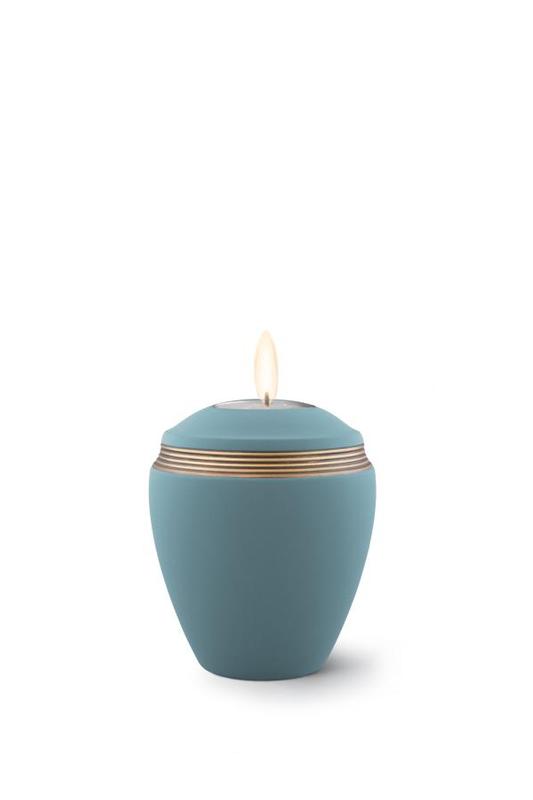 Ceramic Colour Line Candle Holder (Blue) - Keepsake