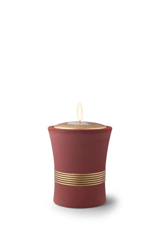 Ceramic Luxor Candle Holder (Dark Rust) - Keepsake