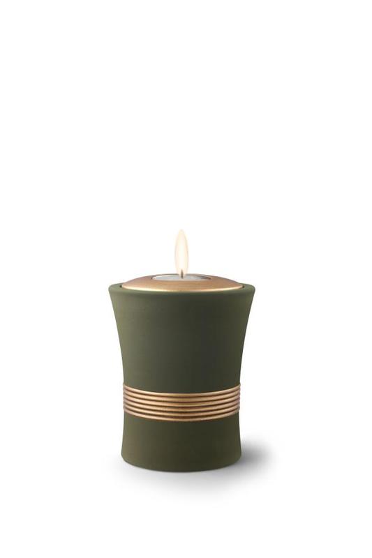 Ceramic Luxor Candle Holder (Palm Green) - Keepsake