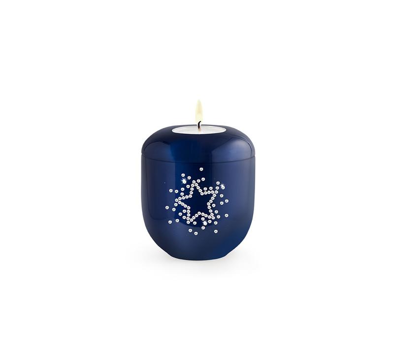 Porcelain Crystal Star Candle Holder (Midnight) - Keepsake