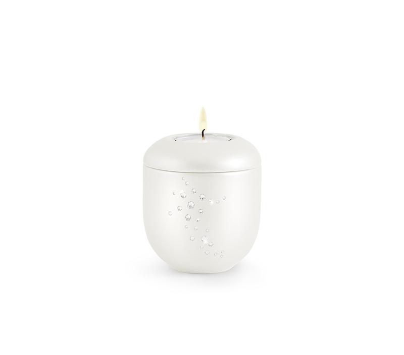 Porcelain Crystal Shooting Star Candle Holder (Pearl) - Keepsake