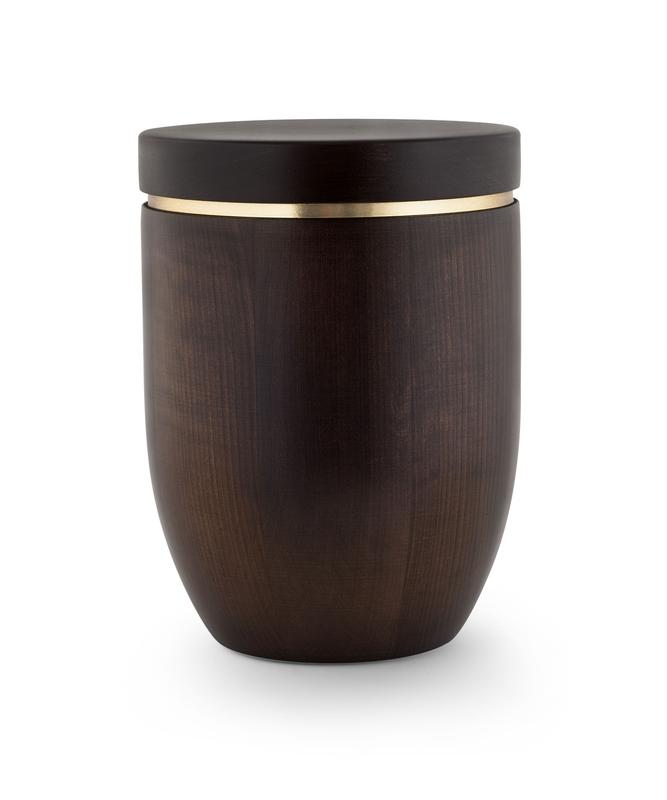 Wooden Flat Top Urn (Ebony) - XL Adult