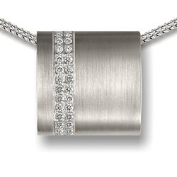 Sterling Silver Crystal Wrap-Around Pendant (END OF LINE)