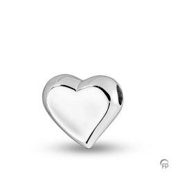 Sterling Silver Panel Heart Pendant