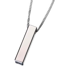 Titanium Narrow Sliding Rectangle Pendant (END OF LINE)