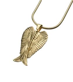 Gold Vermeil Angel Wings Pendant (END OF LINE)