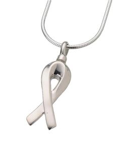 Gold Vermeil Remembrance Ribbon Pendant (END OF LINE)