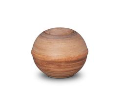 Biodegradable Round Urn (Natural) - Adult