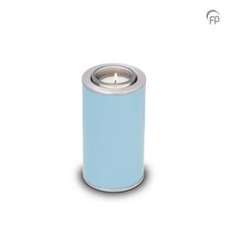 Metal Candle Holder (Blue with Silver Trim) - Keepsake (END OF LINE)