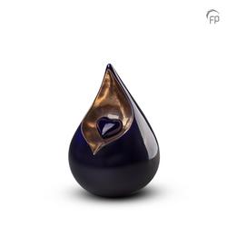 Ceramic Celest Urn with Heart (Cobalt Blue) - Small