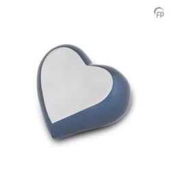 Metal Heart (Blue, Smooth Panel) - Keepsake