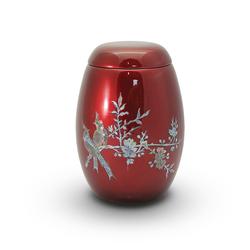 Fibreglass Birds Motif Urn (Burgundy) - Adult